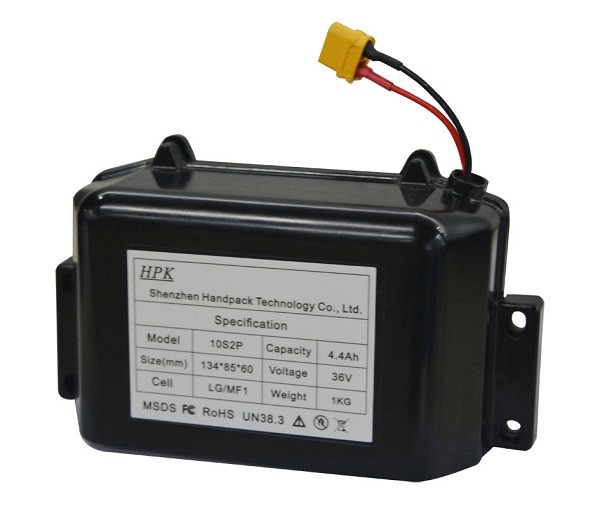 36V 4400mAh Hoverboard Lithium Ion Battery 10S2P Configuration Handpack