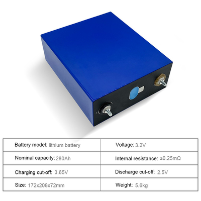 Deep Cycle Solar Storage Lithium Battery 3.2V 280AH Solar Energy Storage